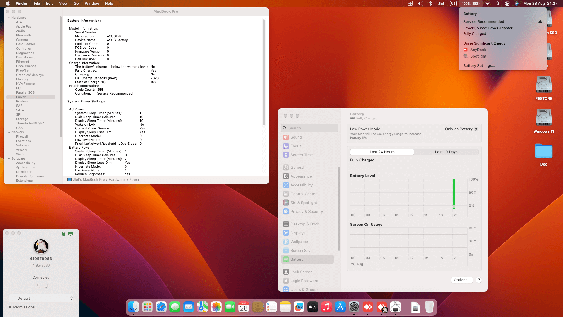 Asus ROG Strix G15 G512LI I565B6T 3rd [CometLake   Intel UHD 10Th Gen + I2C]   OpenCore 1